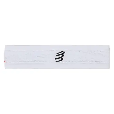 Textilní čelenka Compressport Thin Headband On/Off CU00010B Bílá