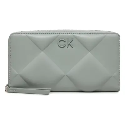 Velká dámská peněženka Calvin Klein Quilt K60K611782 Šedá