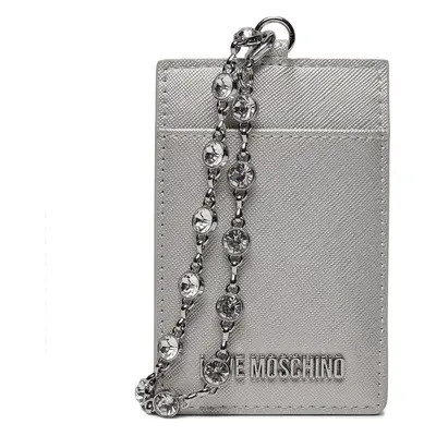 Pouzdro na kreditní karty LOVE MOSCHINO JC5853PP4IK2390B Stříbrná