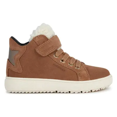 Sneakersy Geox J Theleven Girl Wpf J36HYC 022BH C6627 M Hnědá