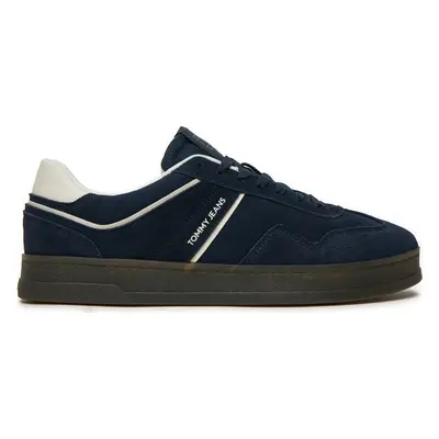 Sneakersy Tommy Jeans The Greenwich Suede EM0EM01516 Tmavomodrá