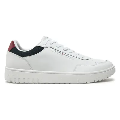 Sneakersy Tommy Hilfiger Th Basket Core Lite Lth FM0FM05369 Bílá