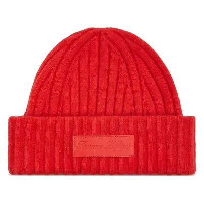 Čepice Tommy Hilfiger Tommy Twist Beanie AW0AW15325 Oranžová