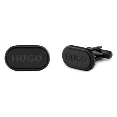 Manžetové knoflíčky HUGO E-Classic-Cuf 50494892 Černá