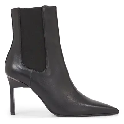 Polokozačky Calvin Klein Geo Stiletto Chelsea Boot 90 HW0HW01708 Černá