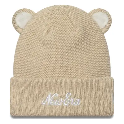 Čepice New Era Teddy Bear Ears Cuff Knit Beanie 60580874 Béžová