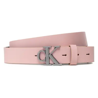 Dámský pásek Calvin Klein Jeans Round Mono Plaque Belt 30mm K60K609832 Růžová