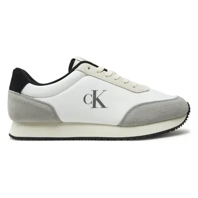 Sneakersy Calvin Klein Jeans Retro Runner Iconic Snk YM0YM01119 Bílá