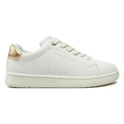 Sneakersy Tommy Hilfiger Low Cut Lace-Up Sneaker T3A9-33736-1355 M Bílá