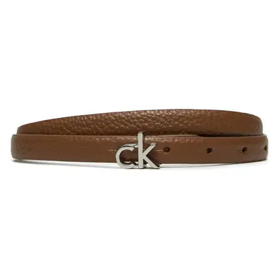 Dámský pásek Calvin Klein Ck Thin Belt 1.5cm Pebble K60K612858 Hnědá