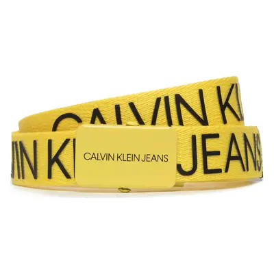 Dětský pásek Calvin Klein Jeans Canvas Logo Belt IU0IU00125 Žlutá