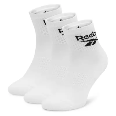 Sada 3 párů vysokých ponožek unisex Reebok R0427-SS24 (3-pack) Bílá