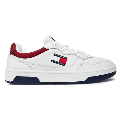 Sneakersy Tommy Jeans (New)Tjm Cupsole Leather Ess EM0EM01443 Bílá