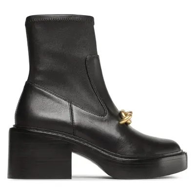 Polokozačky Coach Kenna Leather Bootie CK031 Černá