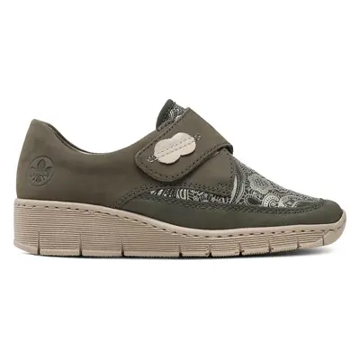 Polobotky Rieker 537C0-54 Khaki