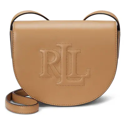 Kabelka LAUREN RALPH LAUREN Witley Leather Medium Embossed Logo Crossbody Bag 431950130008 Hnědá