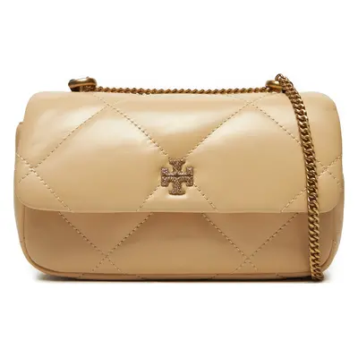 Kabelka Tory Burch Kira Diamond Quilt Pave Mini Flap Bag 161913 Béžová