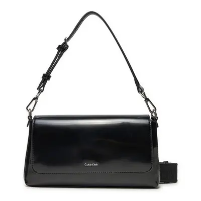 Kabelka Calvin Klein Ck Must Conv Shoulder Bag_Shiny K60K612885 Černá