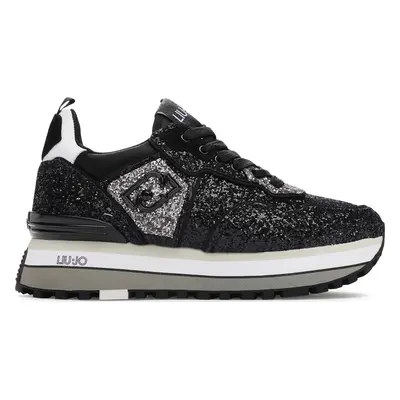 Sneakersy Liu Jo Maxi Wonder Glitter 24 BF3013 TX007 Černá