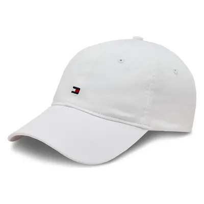 Kšiltovka Tommy Hilfiger Essential Flag Soft Cap AW0AW16050 Bílá