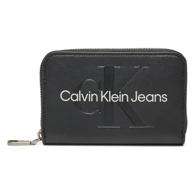 Malá dámská peněženka Calvin Klein Jeans Zip Around Mono K60K612255 Černá