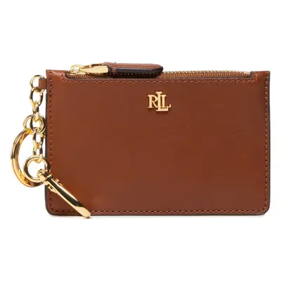 Pouzdro na kreditní karty Lauren Ralph Lauren Zip Card Cas 432876731001 Hnědá