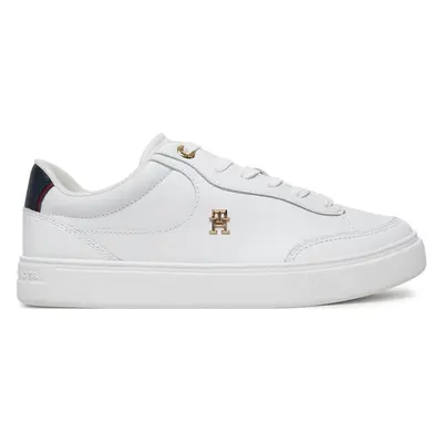 Sneakersy Tommy Hilfiger Essential Chic Court Sneaker FW0FW08579 Bílá