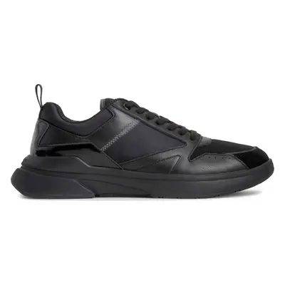 Sneakersy Calvin Klein Low Top Lace Up Mix HM0HM01044 Černá