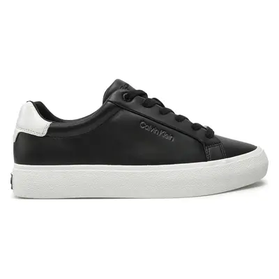 Sneakersy Calvin Klein Vulc Lace Up Texture Fox - Lth HW0HW02439 Černá