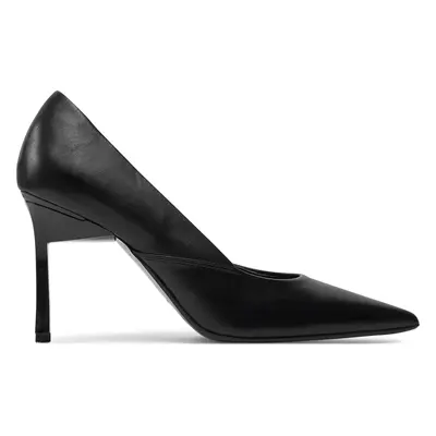 Lodičky Calvin Klein Heel Pump 90 Leather HW0HW01929 Černá