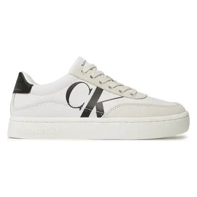 Sneakersy Calvin Klein Jeans Classic Cupsole Laceup Mix Lth YW0YW01057 Bílá