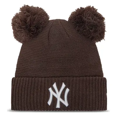 Čepice New Era New York Yankees Double Pom Knit Beanie 60580773 Hnědá