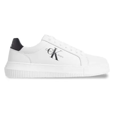 Sneakersy Calvin Klein Jeans Chunky Cupsole Monologo YM0YM00681 Bílá