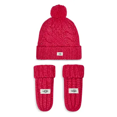 Čepice a rukavice Ugg K Infant Knit Set 22726 Růžová