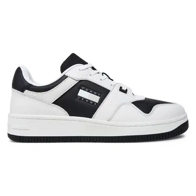 Sneakersy Tommy Jeans Tjm Retro Basket Cupsole Tumble EM0EM01513 Bílá