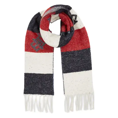 Šál Tommy Hilfiger Limitless Chic Cb Scarf AW0AW15353 Tmavomodrá