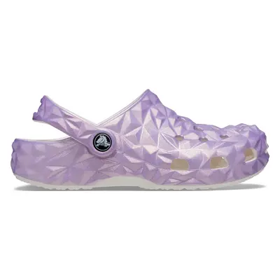 Nazouváky Crocs Classic Iridescent Geo Clog Kids 209693 Bílá