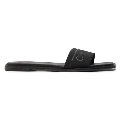 Nazouváky Calvin Klein Flat Slide He HW0HW01989 Černá