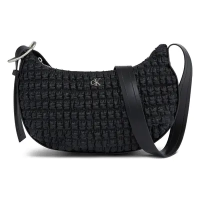 Kabelka Calvin Klein Jeans Crescent Buckle Crossbody K60K611036 Černá