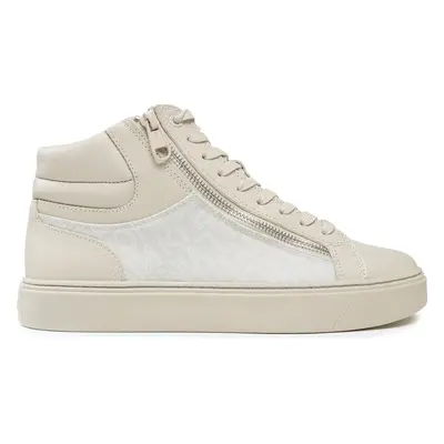 Sneakersy Calvin Klein High Top Lace Up W/Zip Mono HM0HM01046 Béžová