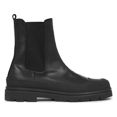 Kotníková obuv s elastickým prvkem Calvin Klein Chelsea Boot High HM0HM01215 Černá