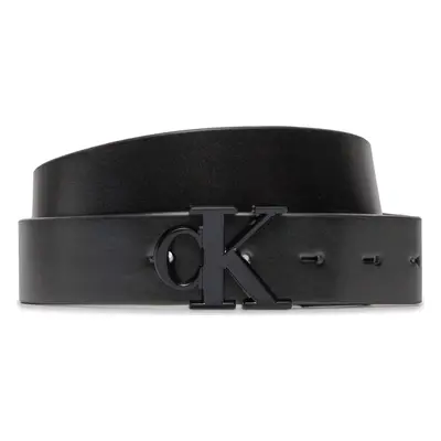 Dámský pásek Calvin Klein Jeans Round Mono Pl Rev Lthr Belt 30Mm K60K611489 Černá