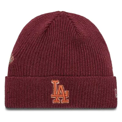 Čepice New Era LA Dodgers World Series Patch Cuff Knit Beanie 60580732 Červená