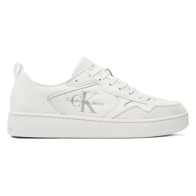 Sneakersy Calvin Klein Jeans Basket Cupsole Low Lth Ml YM0YM00574 Bílá