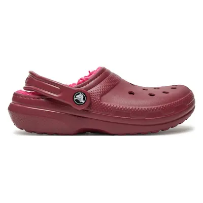 Nazouváky Crocs Classic Lined Clog 203591 Bordó