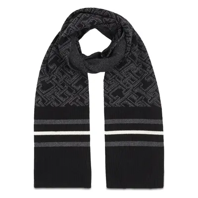 Šál Tommy Hilfiger Monogram Aop Scarf AM0AM12110 Černá