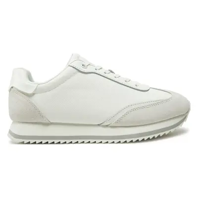 Sneakersy Calvin Klein Runner Lace Up - Mono Mix HW0HW02294 Bílá