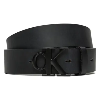 Pánský pásek Calvin Klein Jeans Round Mono Plaque Lthr Belt 35Mm K50K512068 Černá