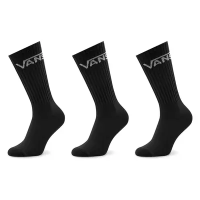 Sada 3 párů pánských vysokých ponožek Vans Classics Crew Yout VN000YBRBLK1 Černá