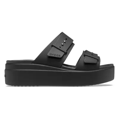 Nazouváky Crocs Brooklyn Sandal Lowwdg 207431 Černá